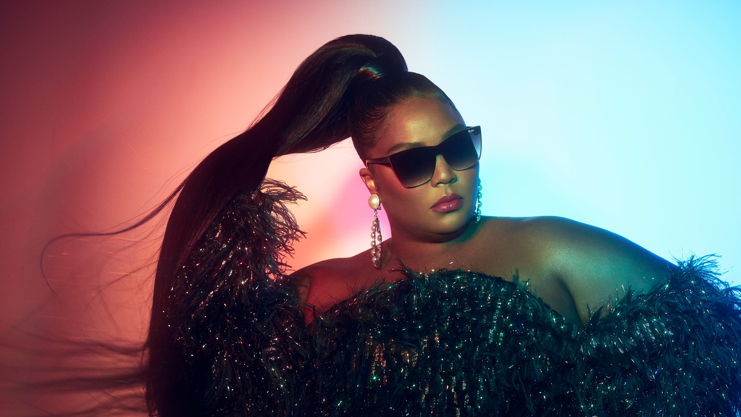 Lizzo X Quay Release Sunglasses Collection Celebrating the launch by Donate 1 Million meals to Feeding America