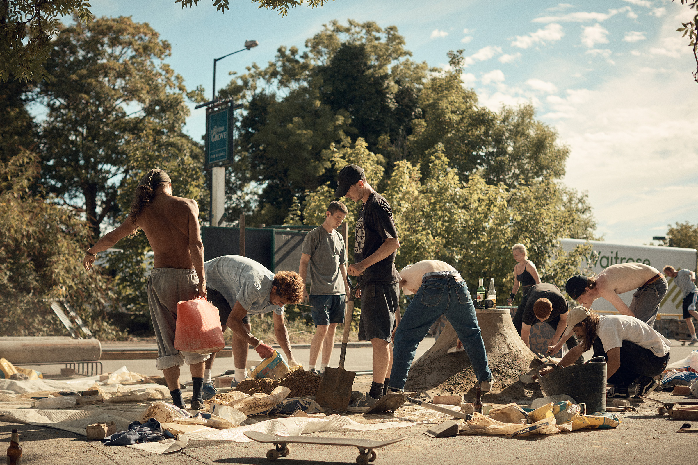 Photographer Olly Burn Captures The Life & Culture of Pop-Up Skate Park in South East London [@OllyBurn]