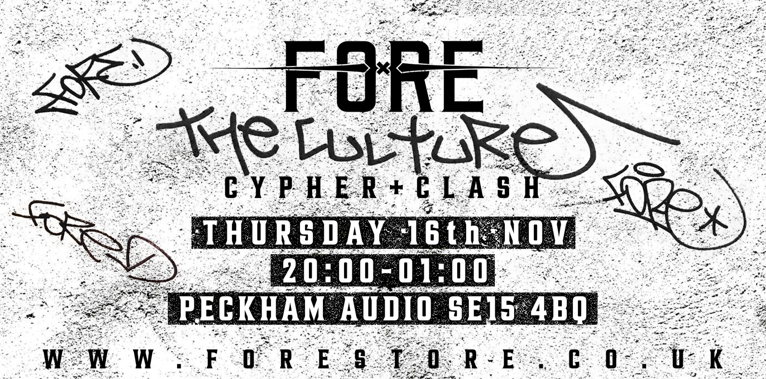Who said Grime is dead? Join FORE for a night of clashes and cyphers at Peckham Audio