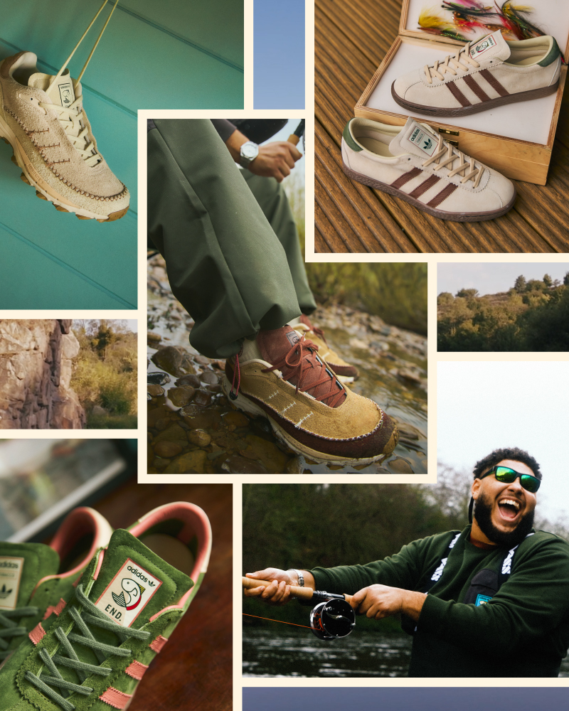 END. X ADIDAS ORIGINALS REEL IN FLY FISHING COLLABORATION